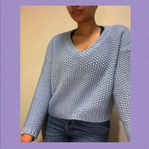 baby blue fall sweater